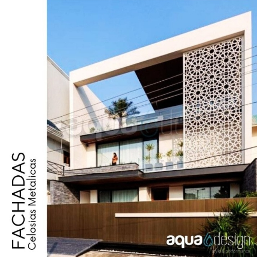 Fachadas de estructuras metálicas aqua