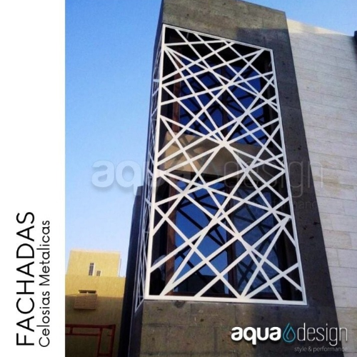 Fachadas de estructuras metálicas aqua